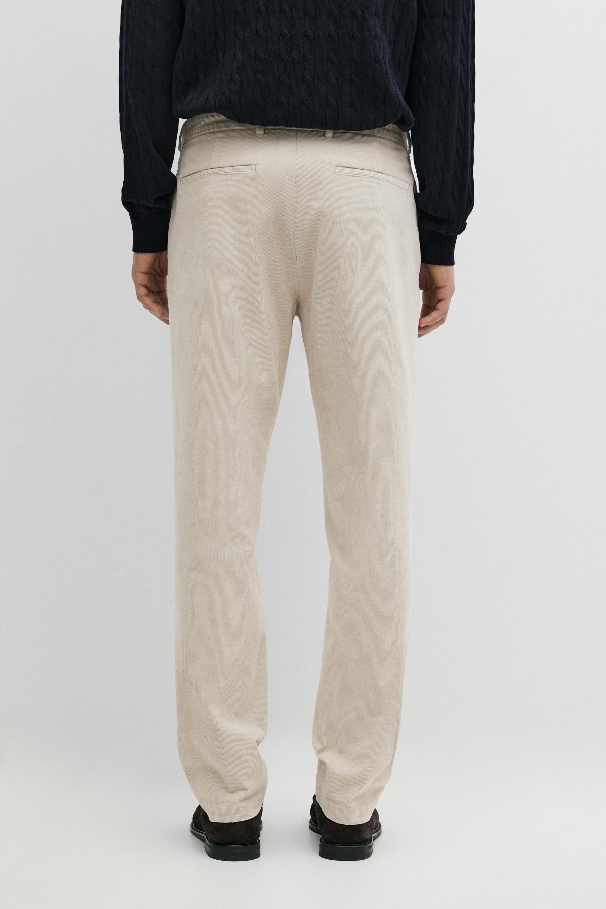Slim fit corduroy pants